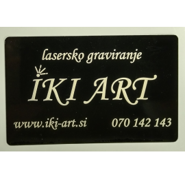 Aluminijaste vizitke